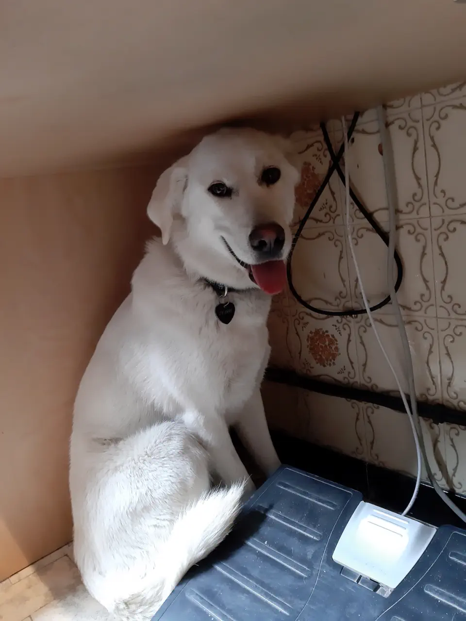 Shadow under desk